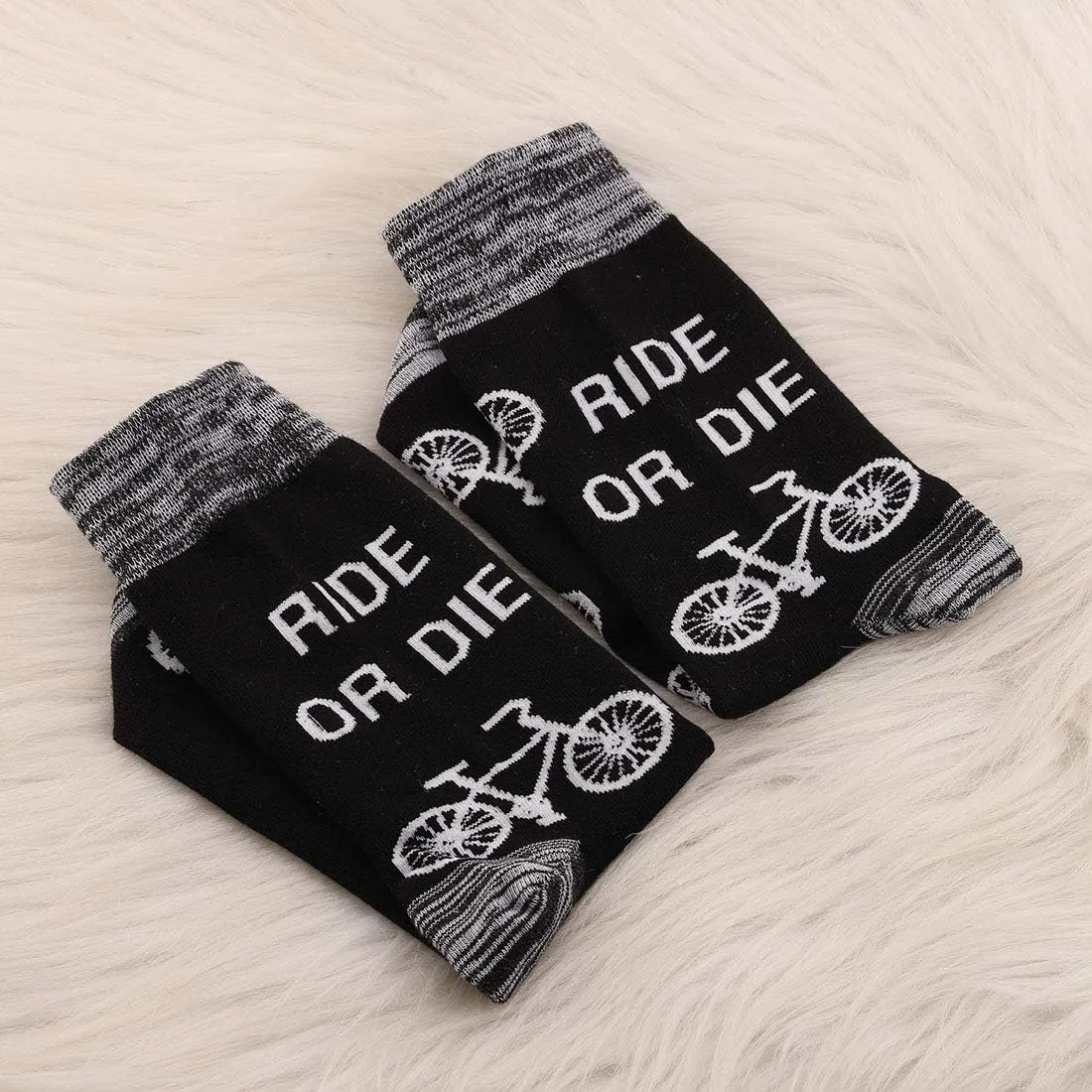 JXGZSO Funny Riding Bikes Crew Socks Racer Adventure Gift for Biker