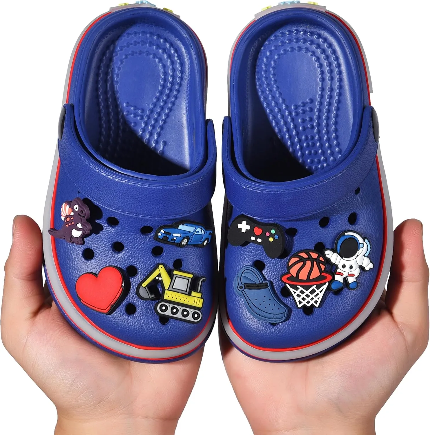 Kids' Boys Girls LED Clogs Cute Garden Shoes Cartoon Slides