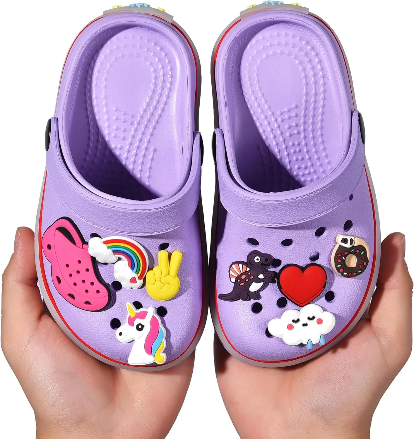 Kids' Boys Girls LED Clogs Cute Garden Shoes Cartoon Slides