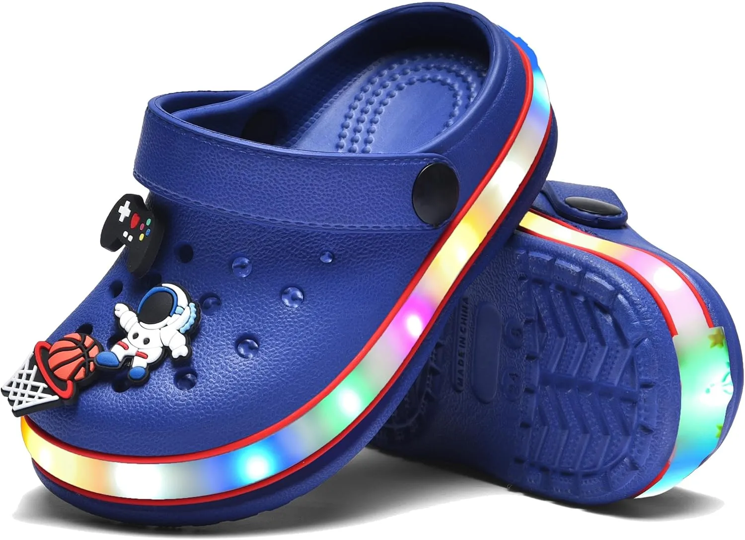 Kids' Boys Girls LED Clogs Cute Garden Shoes Cartoon Slides