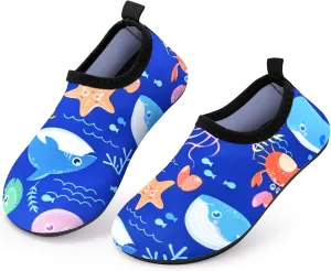 Kids Boys Girls Swim Water Shoes, Toddler Kids Swim Water Shoes Non-Slip Quick Dry Beach Shoes,Barefoot Sports Shoes Aqua Socks for Beach Outdoor Sports