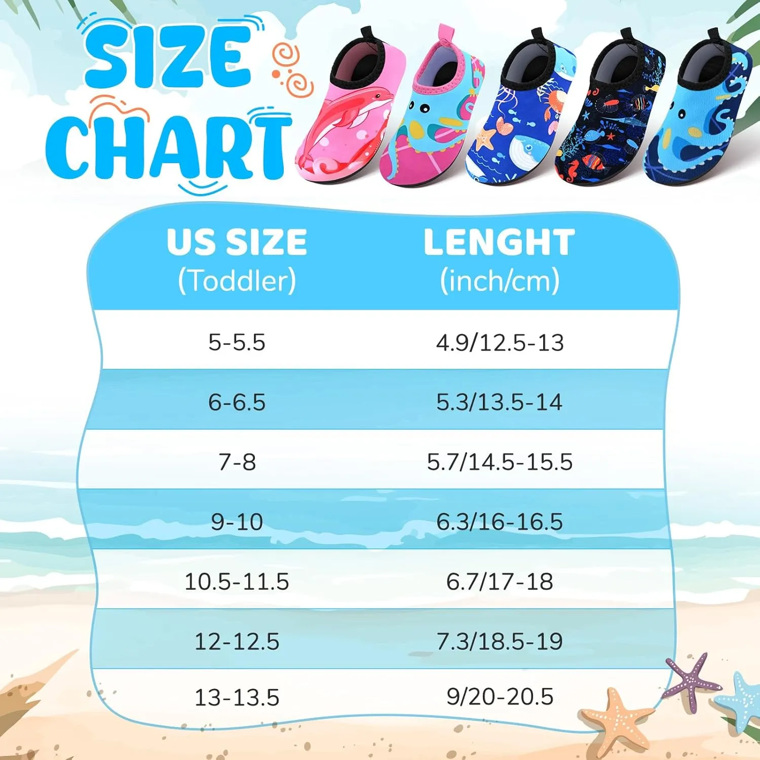 Kids Boys Girls Swim Water Shoes, Toddler Kids Swim Water Shoes Non-Slip Quick Dry Beach Shoes,Barefoot Sports Shoes Aqua Socks for Beach Outdoor Sports