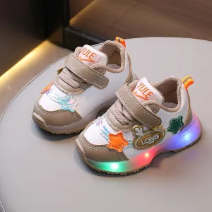 Kids LED Light-Up Sneakers – Soft Sole Breathable Baby Shoes for Boys & Girls