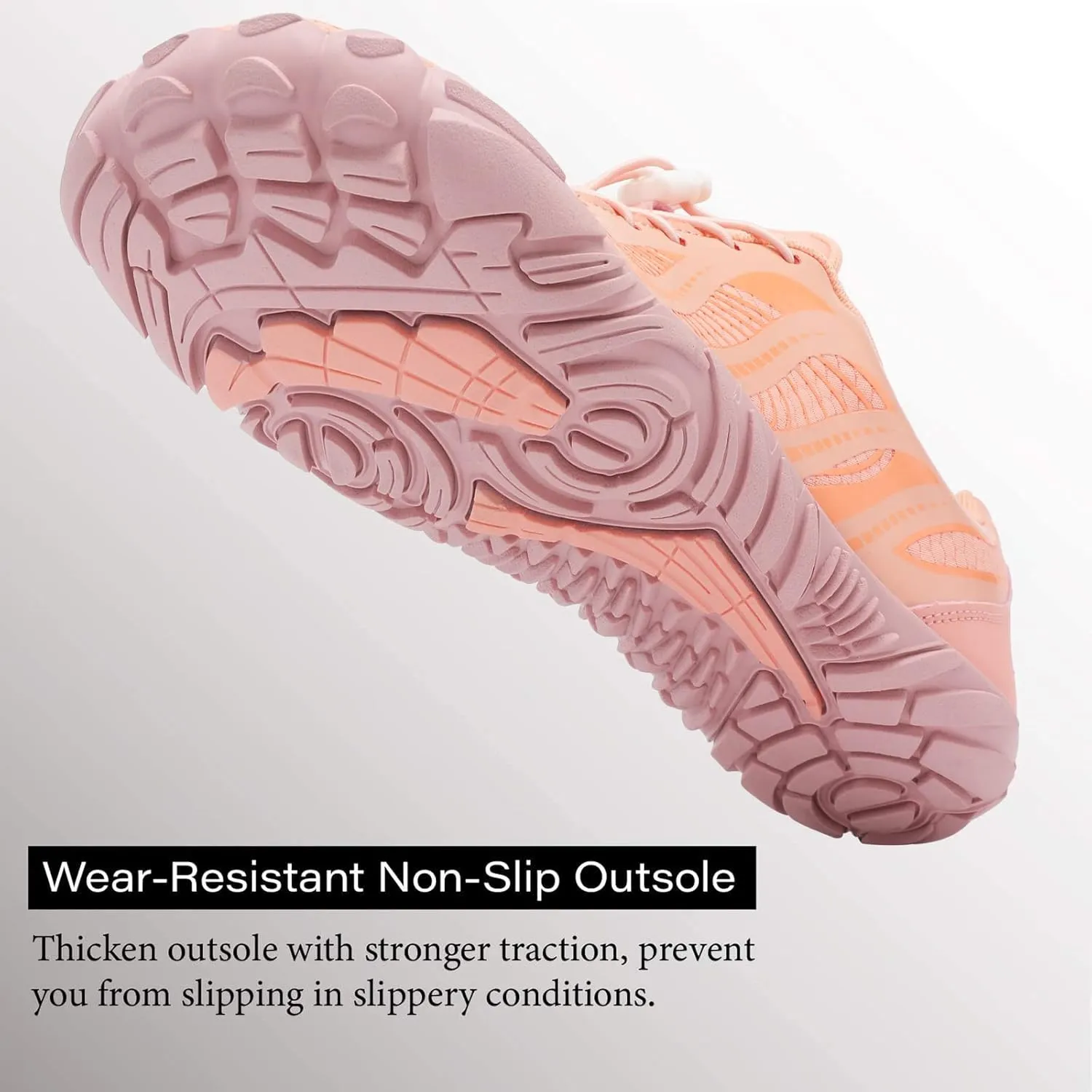 L-RUN Barefoot Water Shoes Women Mens Aqua Sock Athletic Hiking Water Sports Shoes for Swim Beach Pool Sand Diving Walking