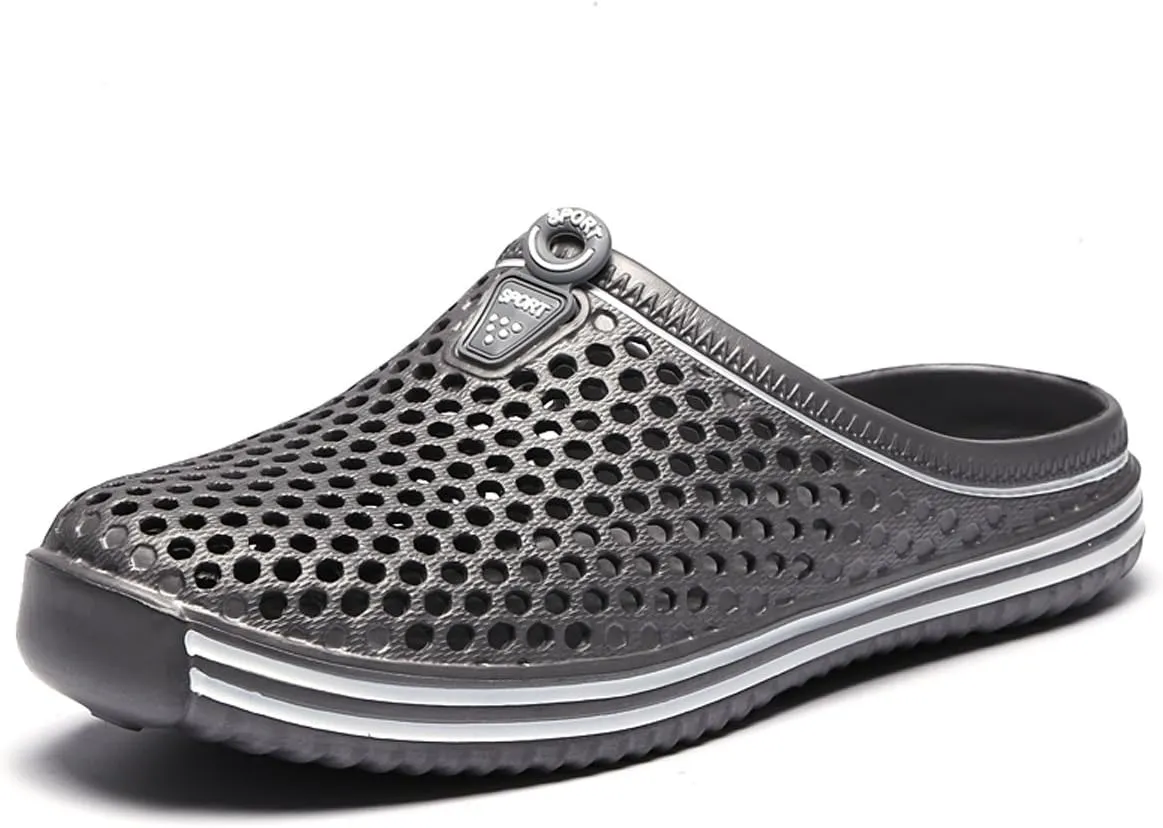 LIBINXIF Women Garden Clog Shoes Mesh Summer Breathable Slippers Beach Sandals Shower Footwear Water Shoes Walking Anti-Slip Shoes