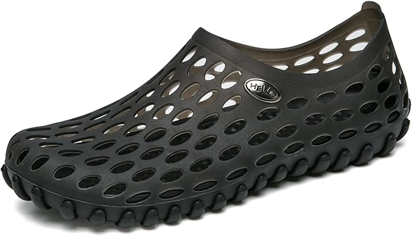 LIBINXIF Women's Men's Mesh Breathable Quick-Drying Beach Slippers Anti-Slip Garden Clogs Mules Shoes Shower Shoes Water Walking Shoes