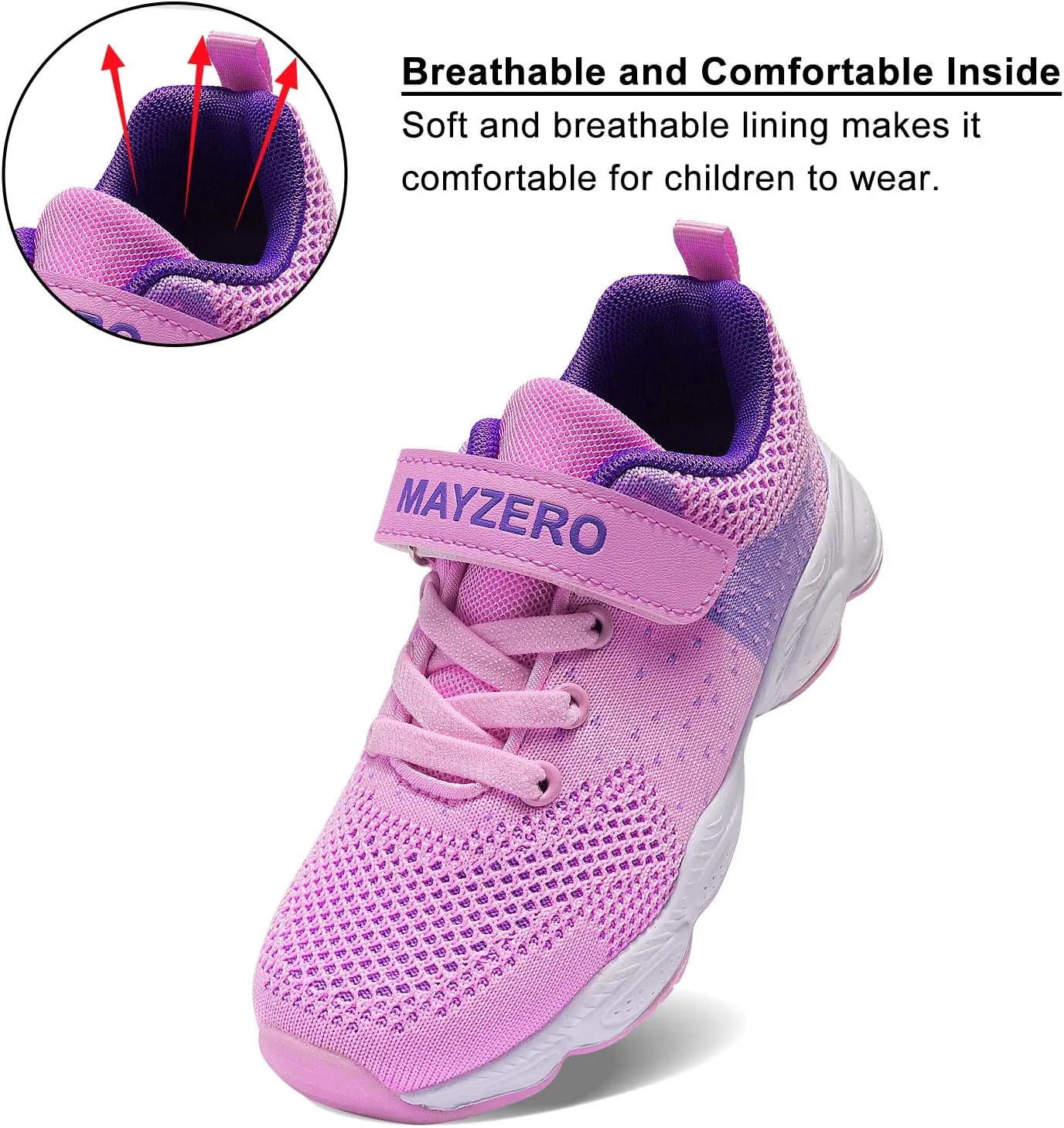 MAYZERO Kids Tennis Shoes Breathable Running Shoes Walking Shoes Fashion Sneakers for Boys and Girls