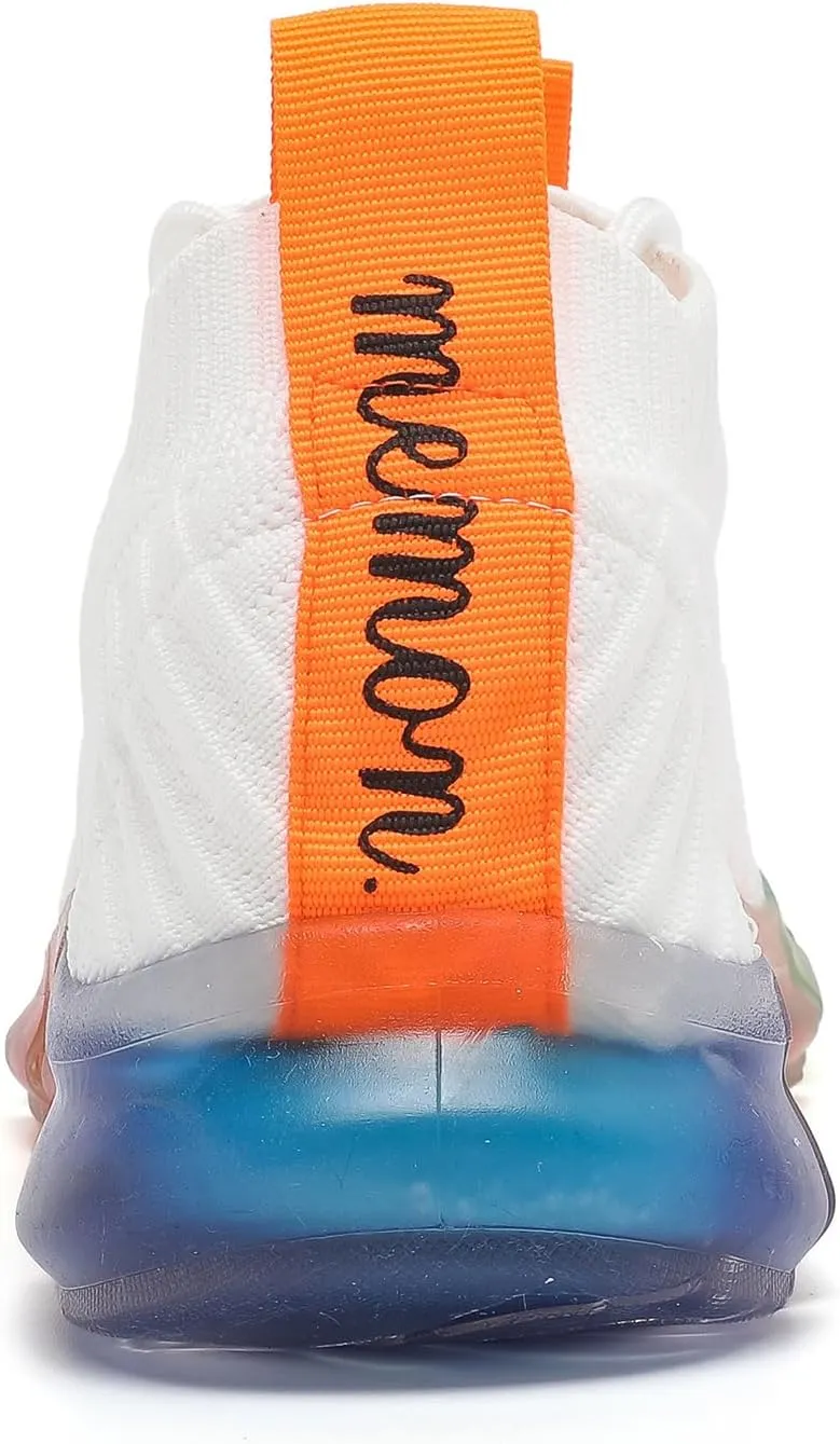 MEMON Women's Sports Shoes Rainbow Jelly Soles Sneakers Breathable Running/Walking Fashion Shoes Tennis Shoes