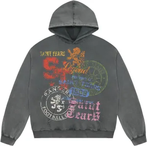 Men's 3D Graphic Print Hooded Casual Oversized Hoodies Pink&Grey Mix Special Color Long Sleeve For Unisex