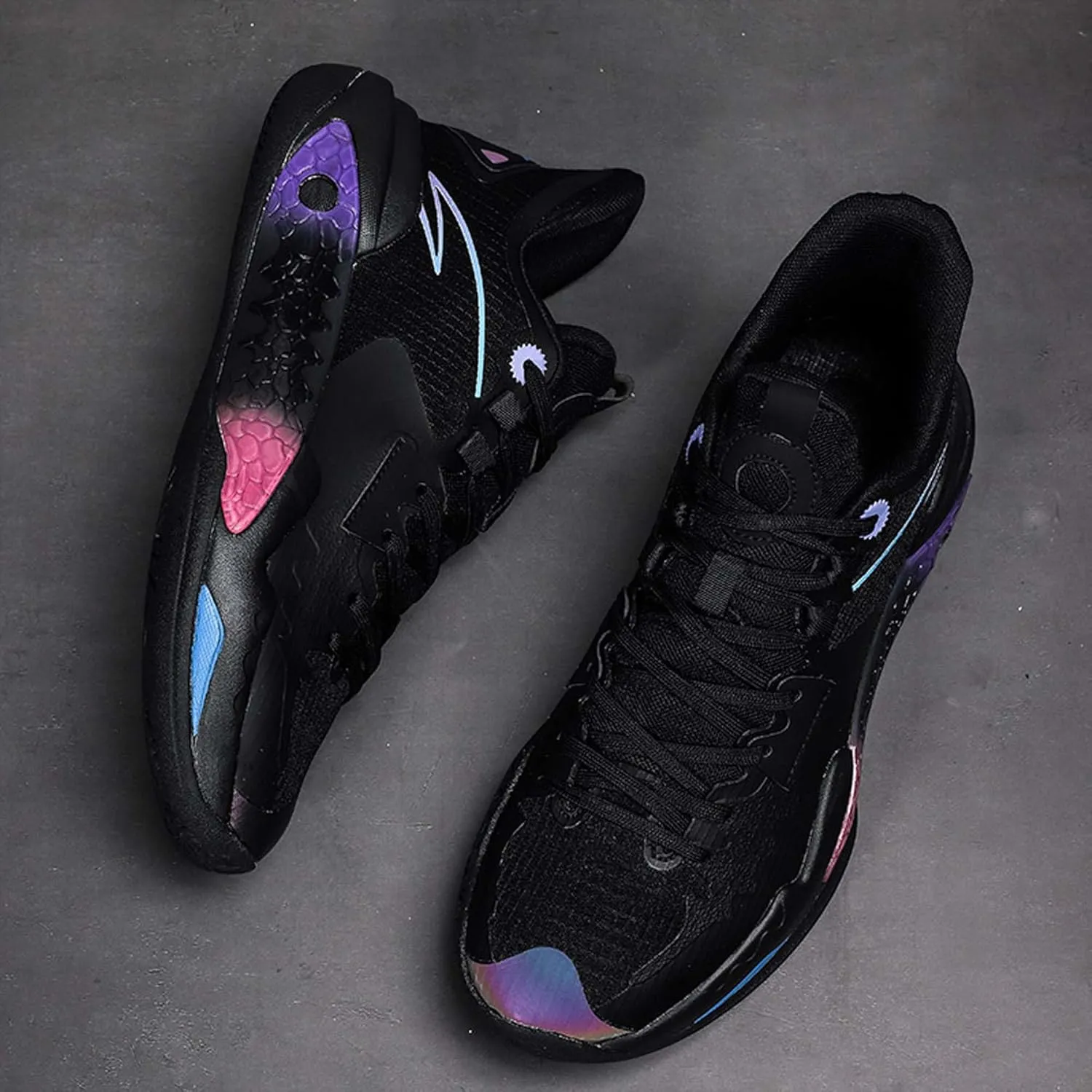 Men's Basketball Shoes Outdoor Running Shoes Breathable Anti-Slip Rebound Fitness Shoes Classic Sneakers