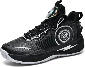 Men's High-Top Basketball ShoesWear-Resistant and Anti-Slip Soles Running Shoes Graffiti Design Fashionable Sports Shoes