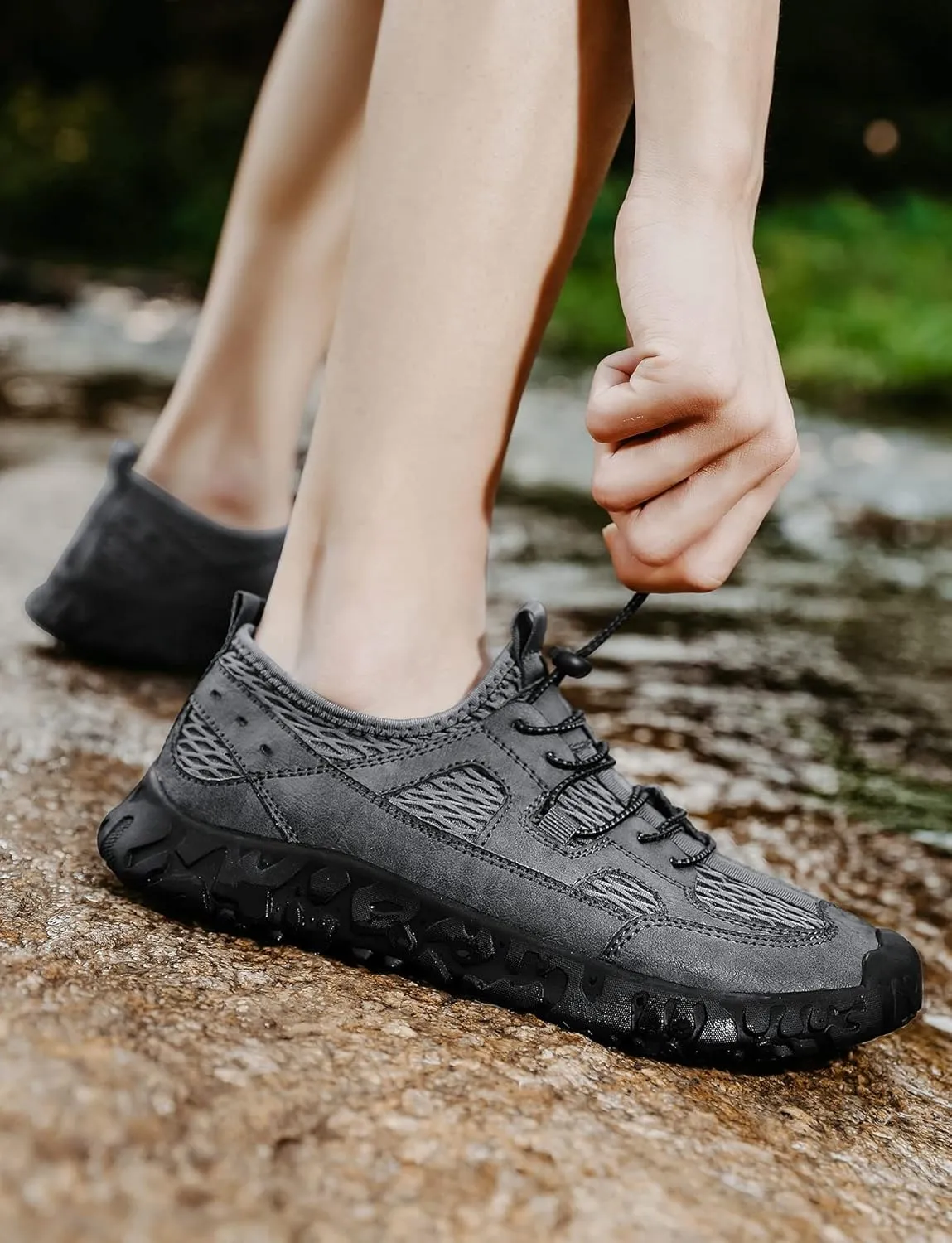 Men's Hiking Shoes Outdoor Wading Sneakers Breathable Quick-Drying Water Shoes 6.5-12 Sizes