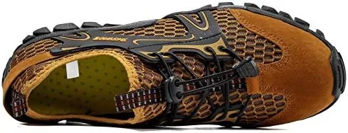 Mens Quick Dry Water Shoes, Mesh Hiking Trekking Outdoor Aqua Footwear, Camping, River Creek, Rainforest Hike,Beach