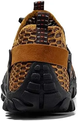 Mens Quick Dry Water Shoes, Mesh Hiking Trekking Outdoor Aqua Footwear, Camping, River Creek, Rainforest Hike,Beach