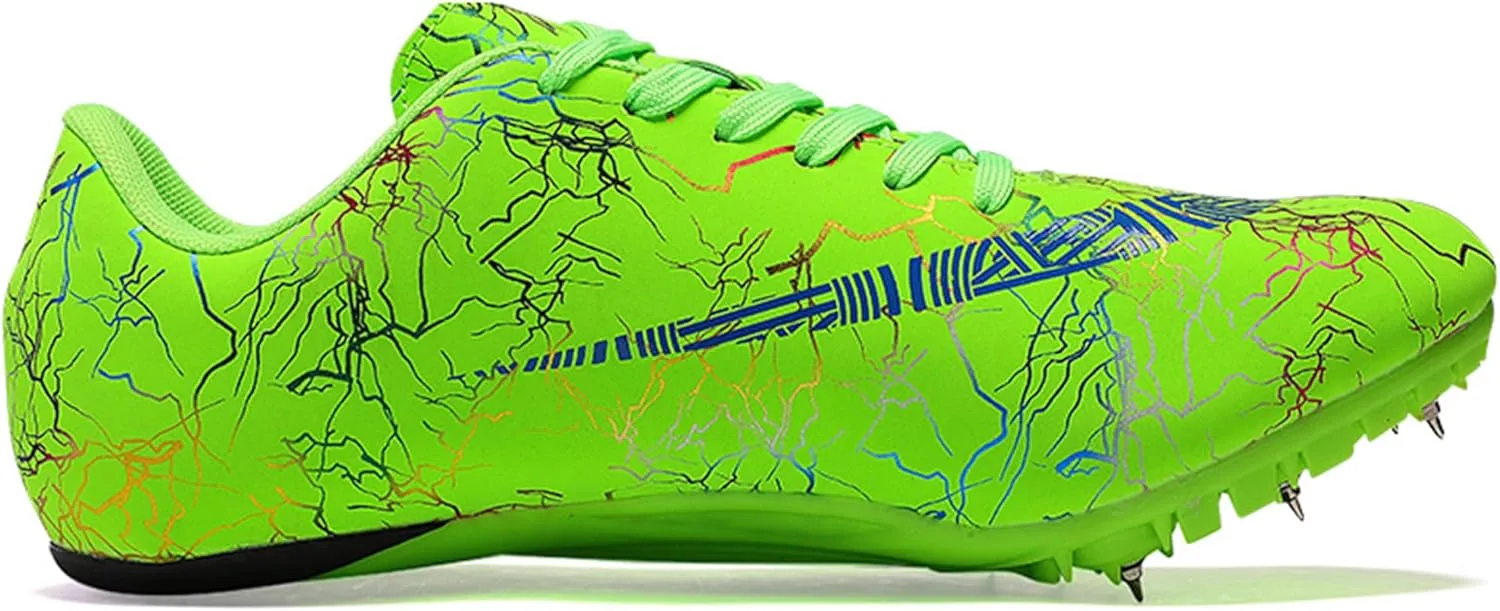 Men's Spikes Track and Field Shoes Outdoor Sprint Racing Running Jumping Traning Cleats