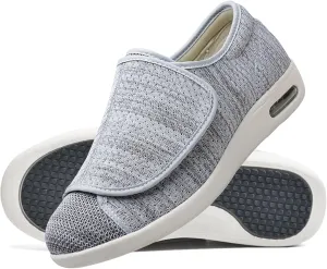 Mens Trainers Slip-On Shoes Mens Extra Wide Fit Walking Hiking Shoes Lightweight Casual Trainers Non-Slip Sneakers for Outdoor Trekking Camping Climbing