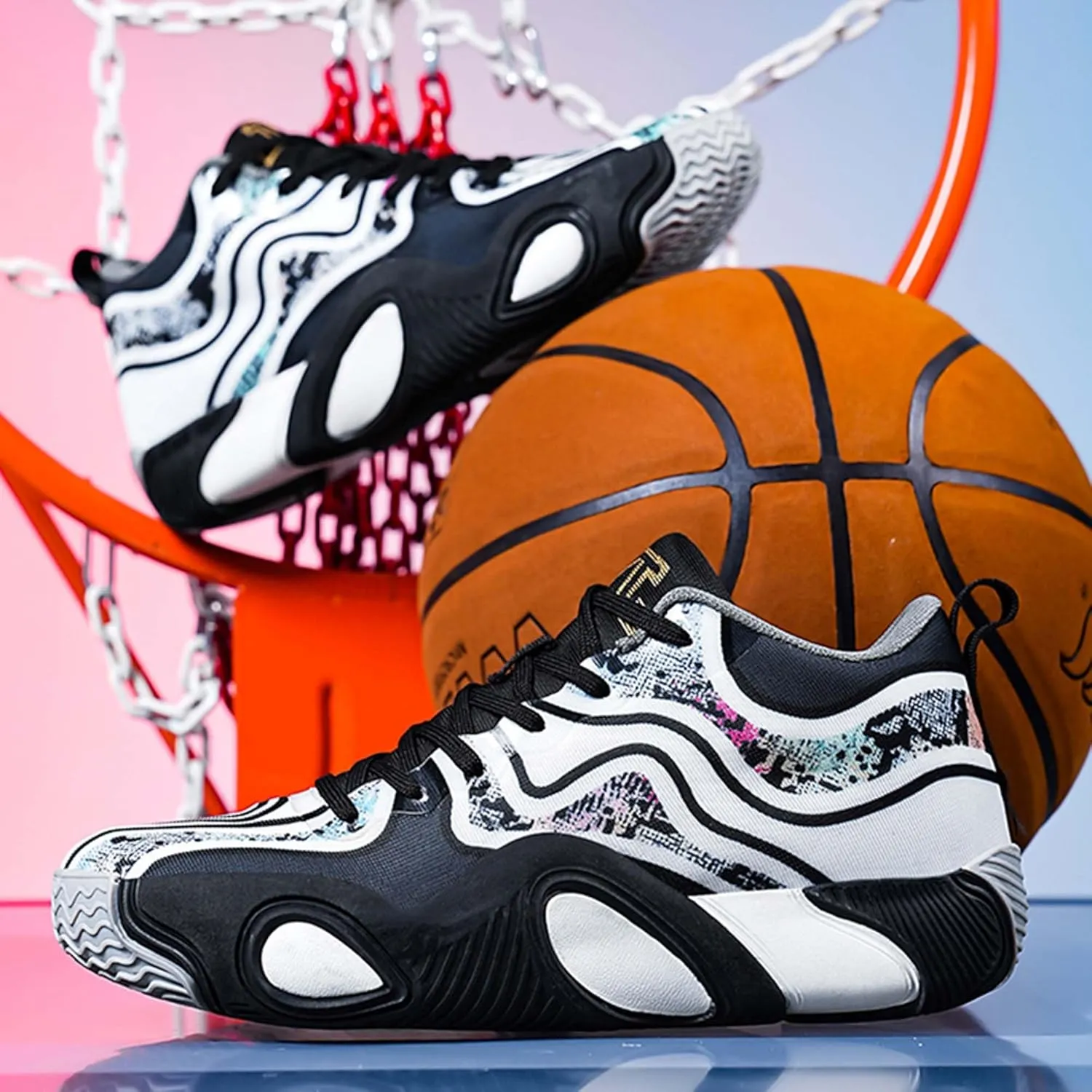 Men's Women's Training Competition Professional Basketball Shoes Jumping Fast Landing Stable Sports Shoes