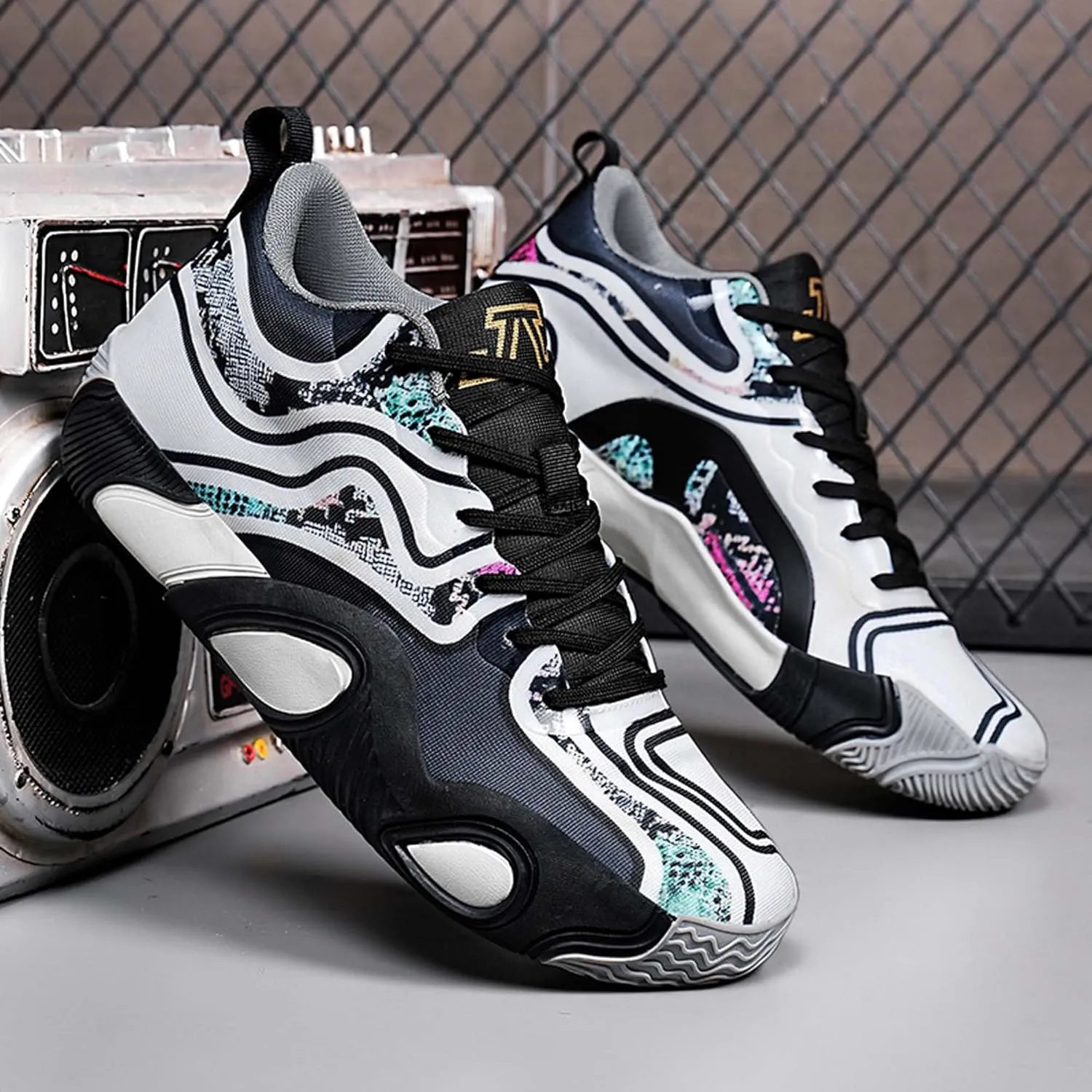 Men's Women's Training Competition Professional Basketball Shoes Jumping Fast Landing Stable Sports Shoes