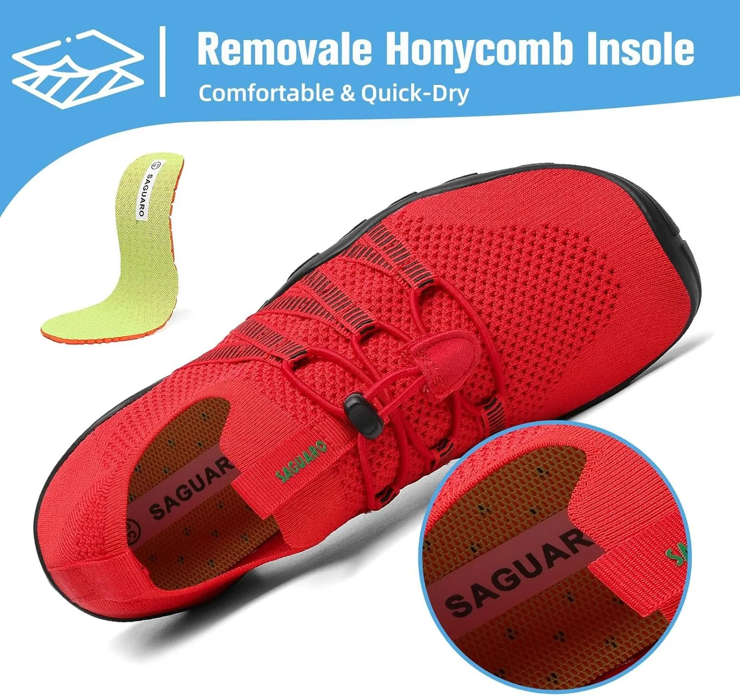 Mishansha Water Shoes for Women Men Barefoot Beach Shoe Quick Dry Aqua Swim Socks for Surfing Yoga Size 4.5-15 Women/3-13.5 Men