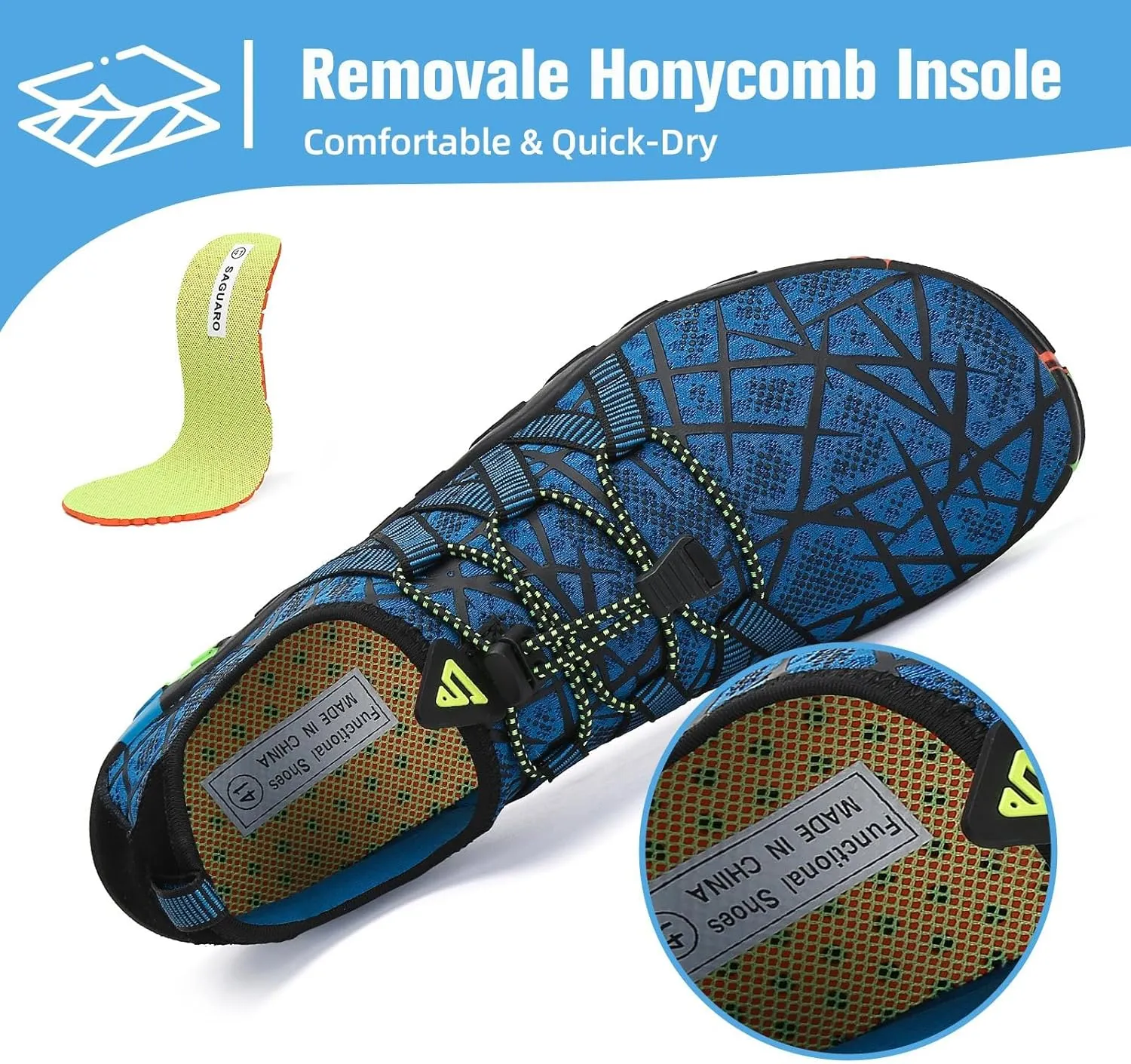 Mishansha Water Shoes for Women Men Barefoot Beach Shoe Quick Dry Aqua Swim Socks for Surfing Yoga Size 4.5-15 Women/3-13.5 Men