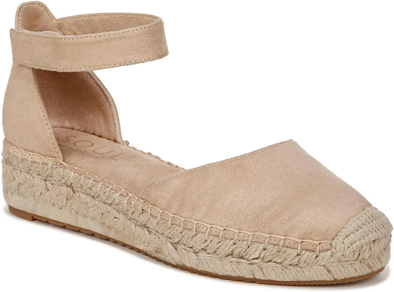 Naturalizer Women's Wren Ankle Strap Low Heel Espadrille Wedge Sandal