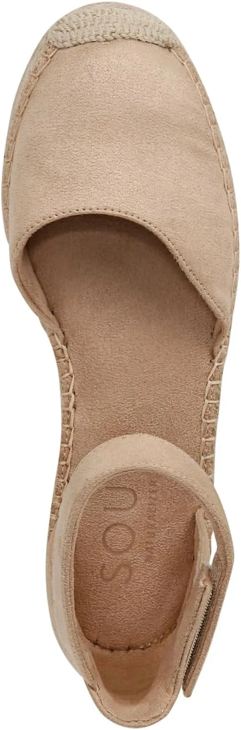Naturalizer Women's Wren Ankle Strap Low Heel Espadrille Wedge Sandal