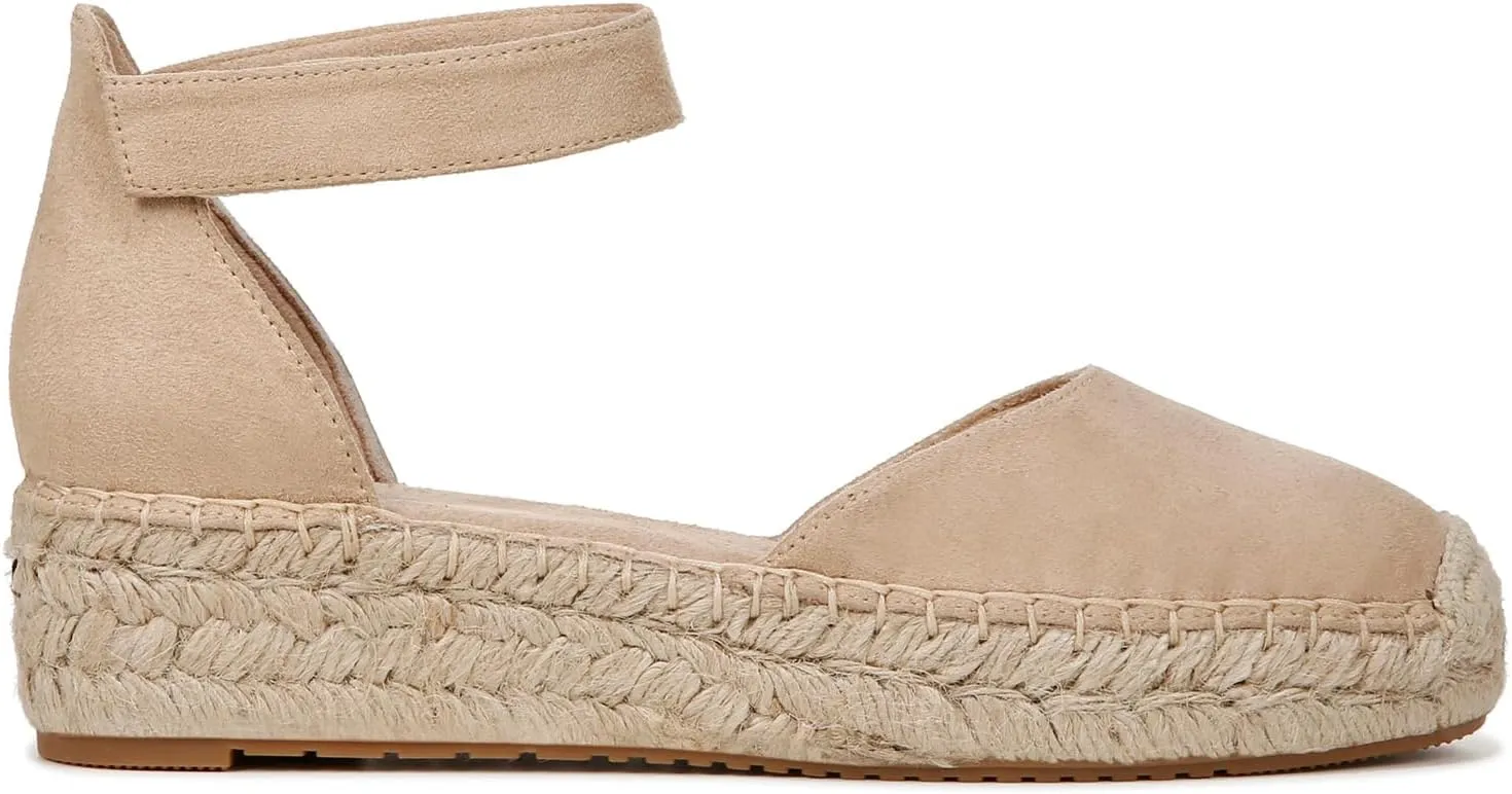 Naturalizer Women's Wren Ankle Strap Low Heel Espadrille Wedge Sandal