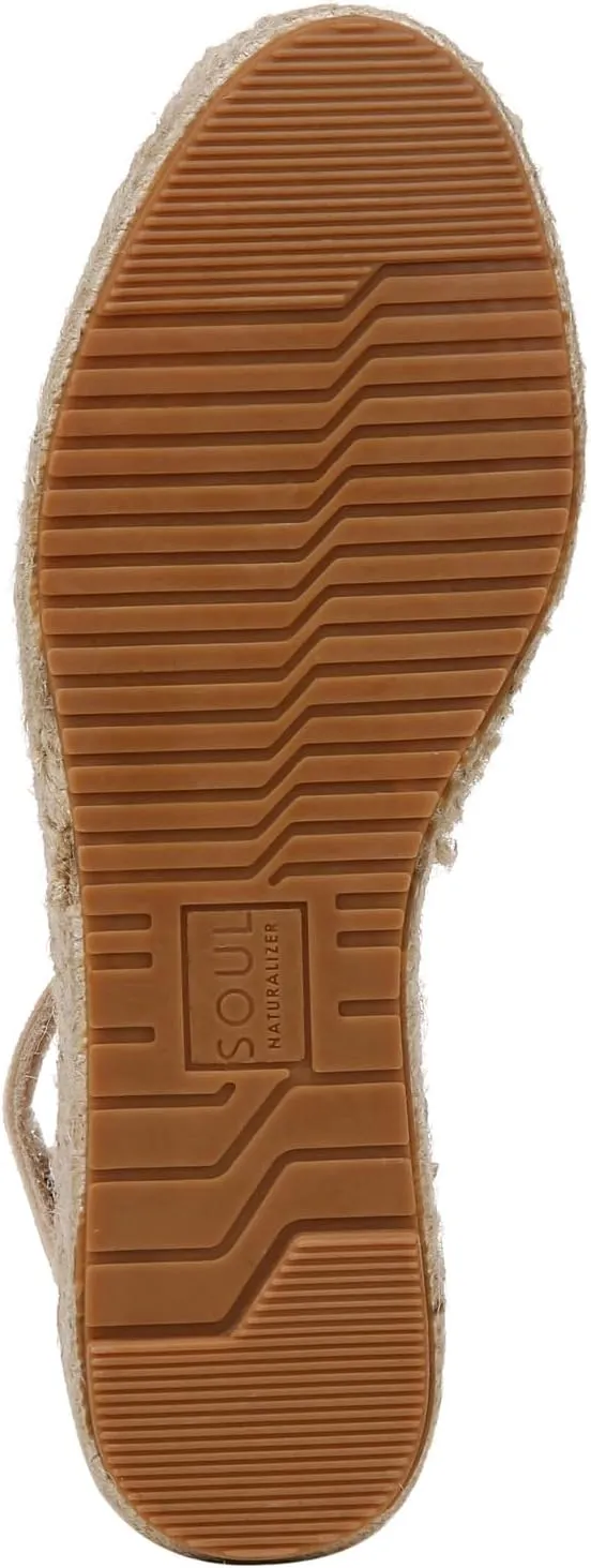 Naturalizer Women's Wren Ankle Strap Low Heel Espadrille Wedge Sandal