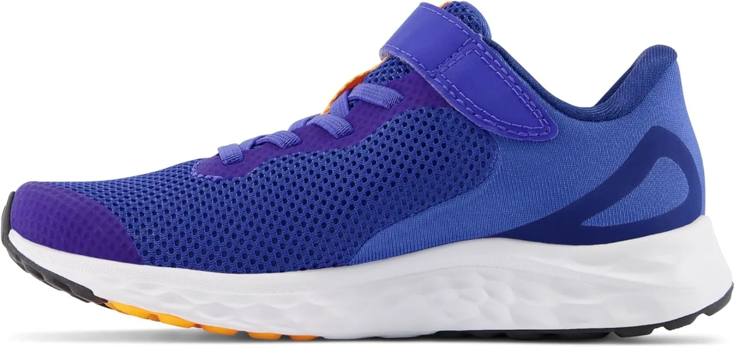 New Balance Unisex-Child Fresh Foam Arishi V4 Bungee Lace with Top Strap Running Shoe
