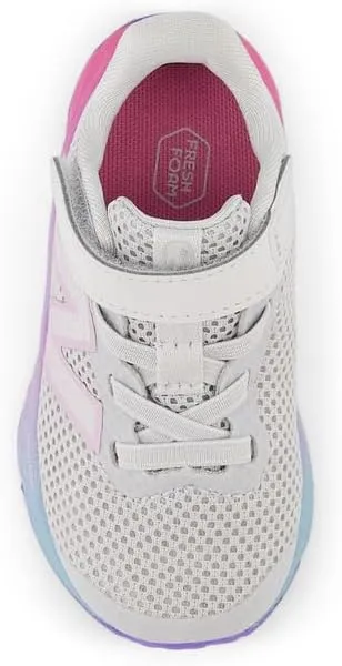 New Balance Unisex-Child Fresh Foam Arishi V4 Bungee Lace with Top Strap Running Shoe