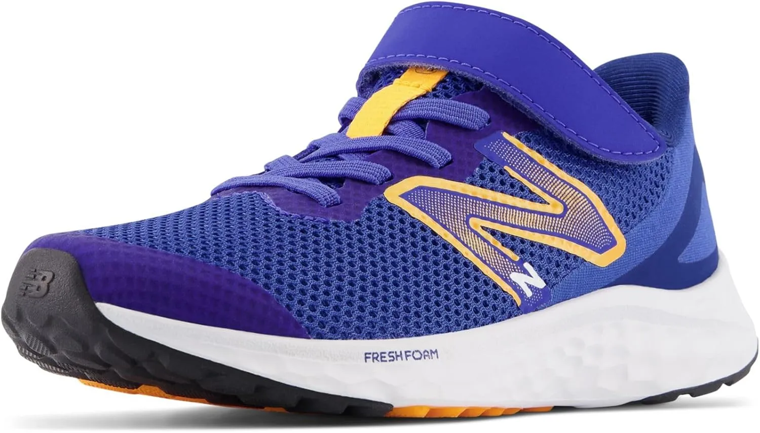 New Balance Unisex-Child Fresh Foam Arishi V4 Bungee Lace with Top Strap Running Shoe