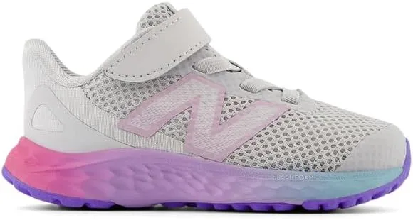 New Balance Unisex-Child Fresh Foam Arishi V4 Bungee Lace with Top Strap Running Shoe