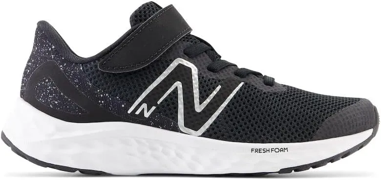 New Balance Unisex-Child Fresh Foam Arishi V4 Bungee Lace with Top Strap Running Shoe