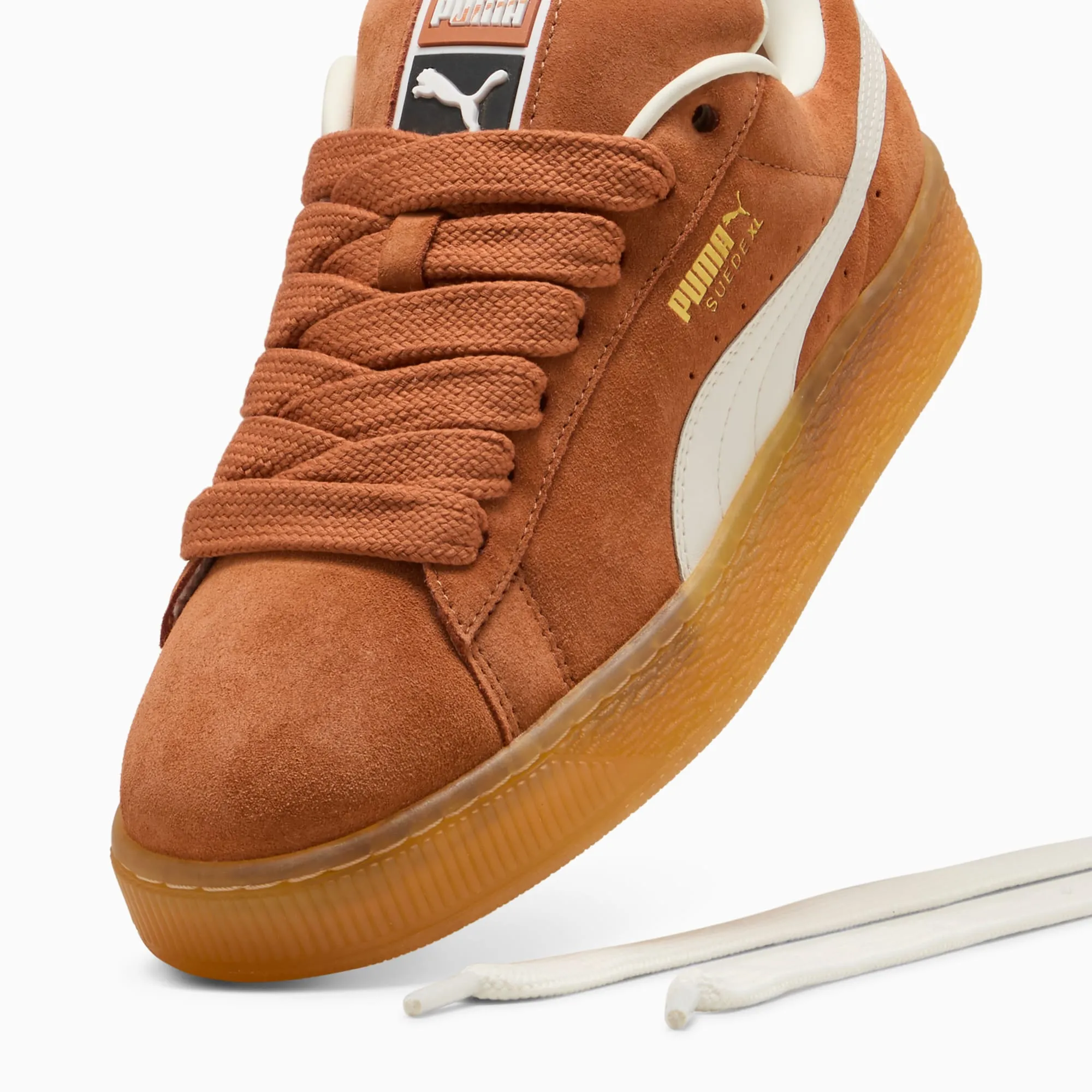 NEW Men's PUMA XL Brandy Warm White SUEDE Shoes AUTHENTIC IN BOX