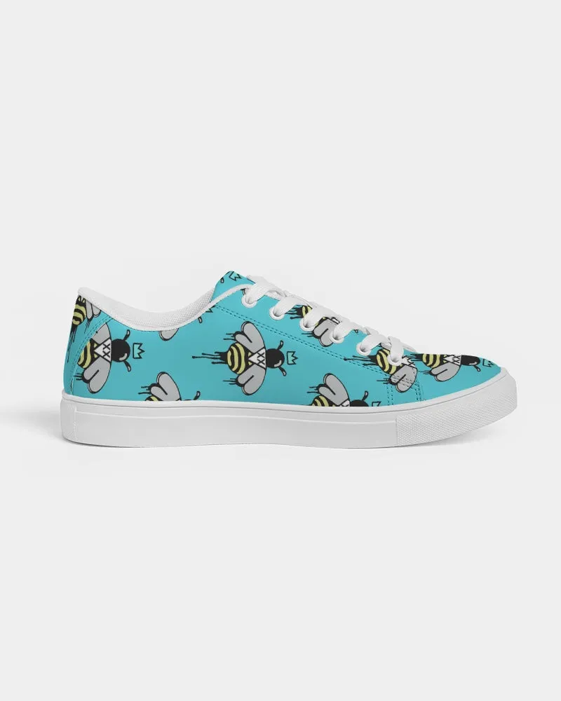 New Wave Bee design Women's Faux-Leather low top Sneaker
