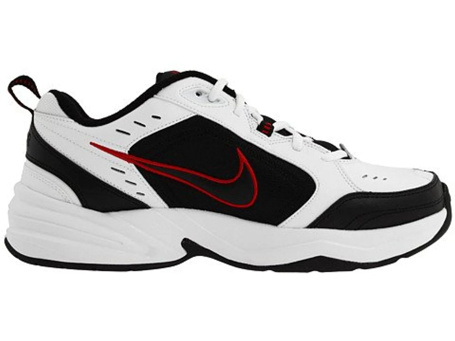 NIKE 415445-101: Air Monarch White-Black-Red Lifestyle Running Walking Men Size (6)