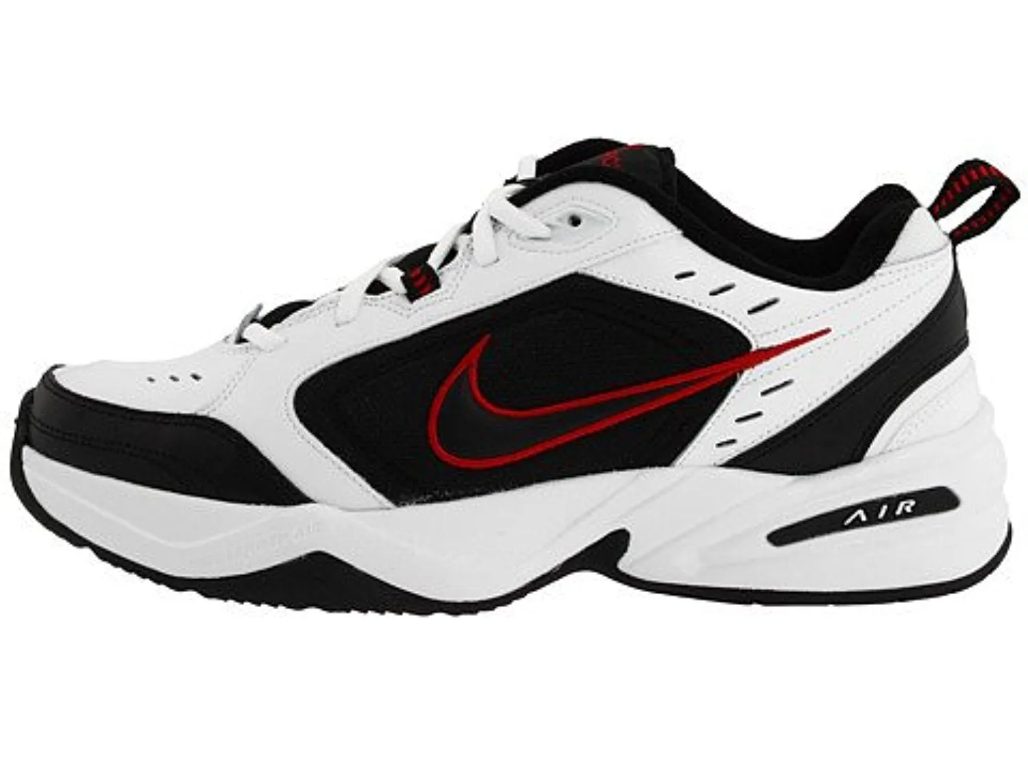 NIKE 415445-101: Air Monarch White-Black-Red Lifestyle Running Walking Men Size (6)