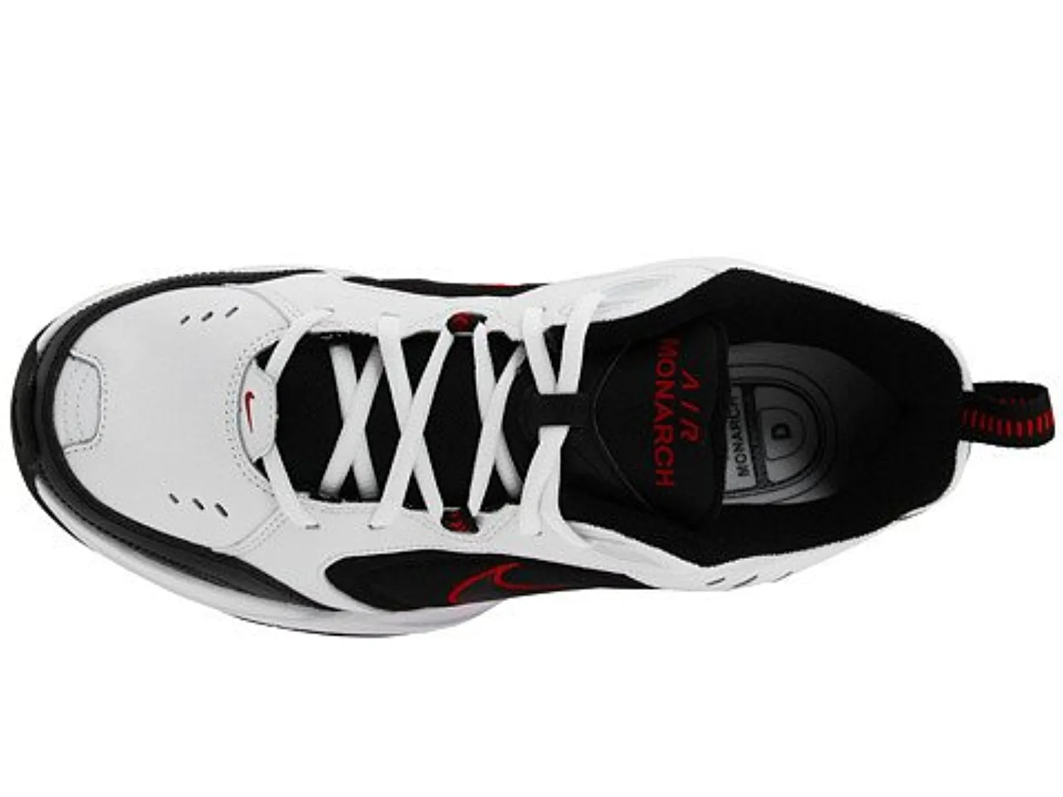 NIKE 415445-101: Air Monarch White-Black-Red Lifestyle Running Walking Men Size (6)