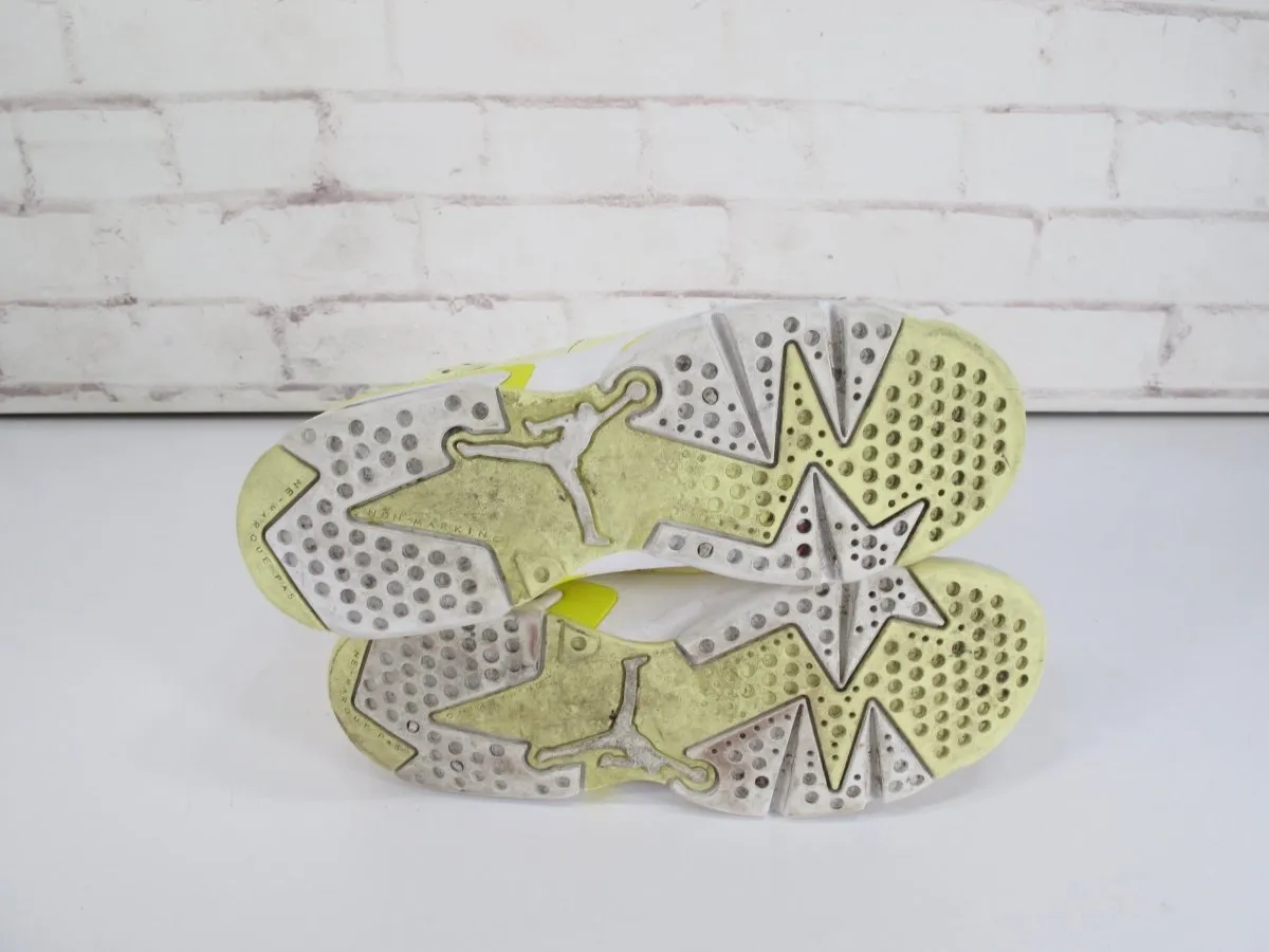 Nike Air Jordan 6 543390-800 Dynamic Yellow Floral Youth Size 7Y Shoes