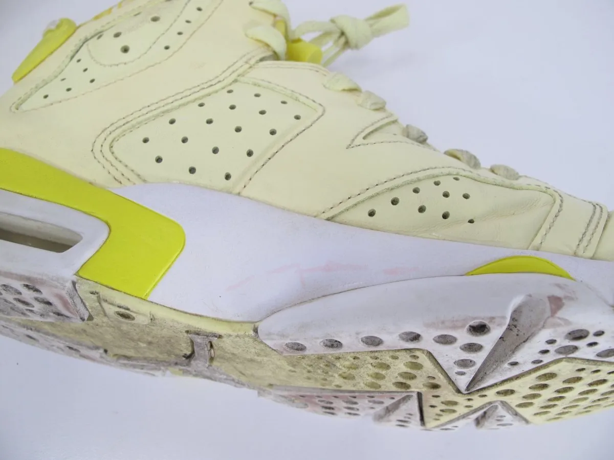 Nike Air Jordan 6 543390-800 Dynamic Yellow Floral Youth Size 7Y Shoes