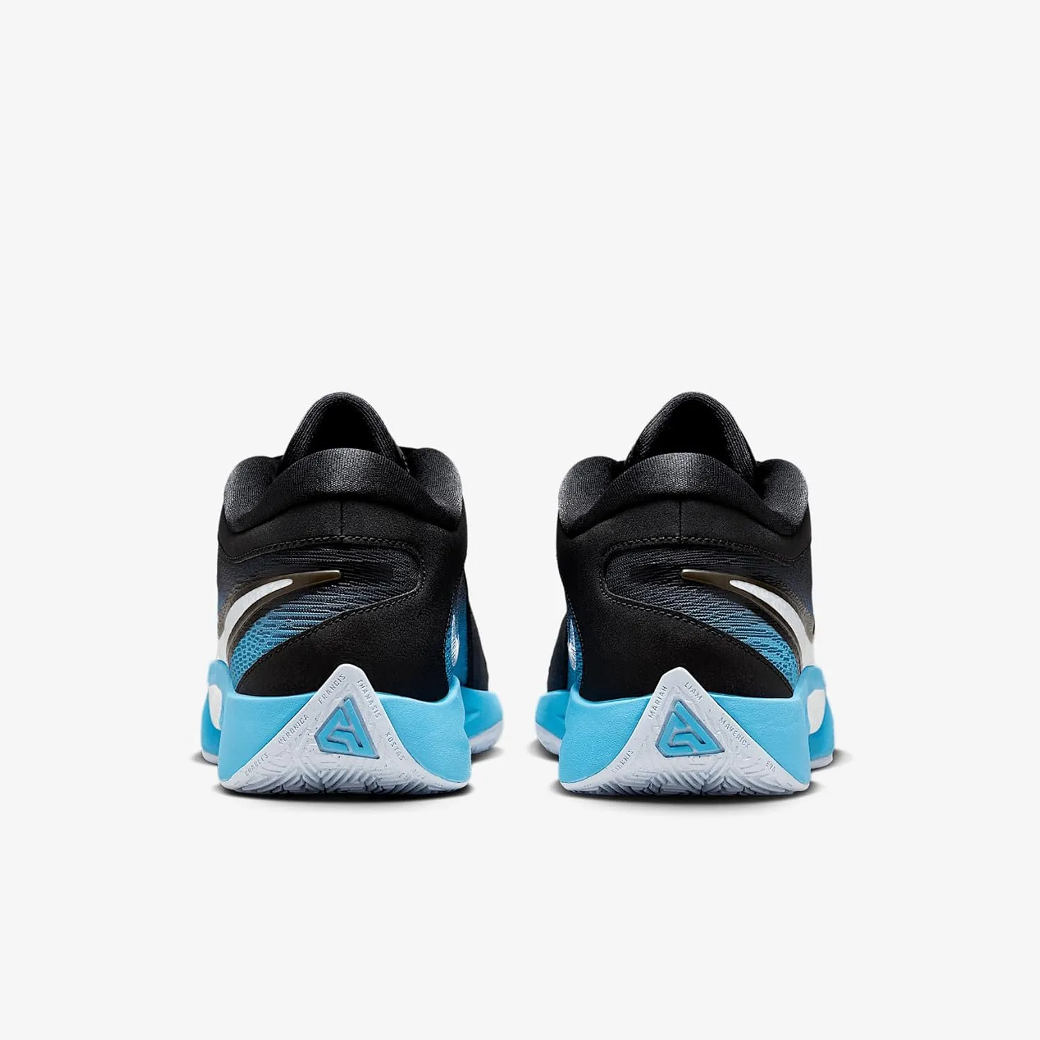Nike Giannis Freak 6 "Christmas Basketball Shoes (FZ1620-001, Black/Blue Tint/White/Baltic Blue)
