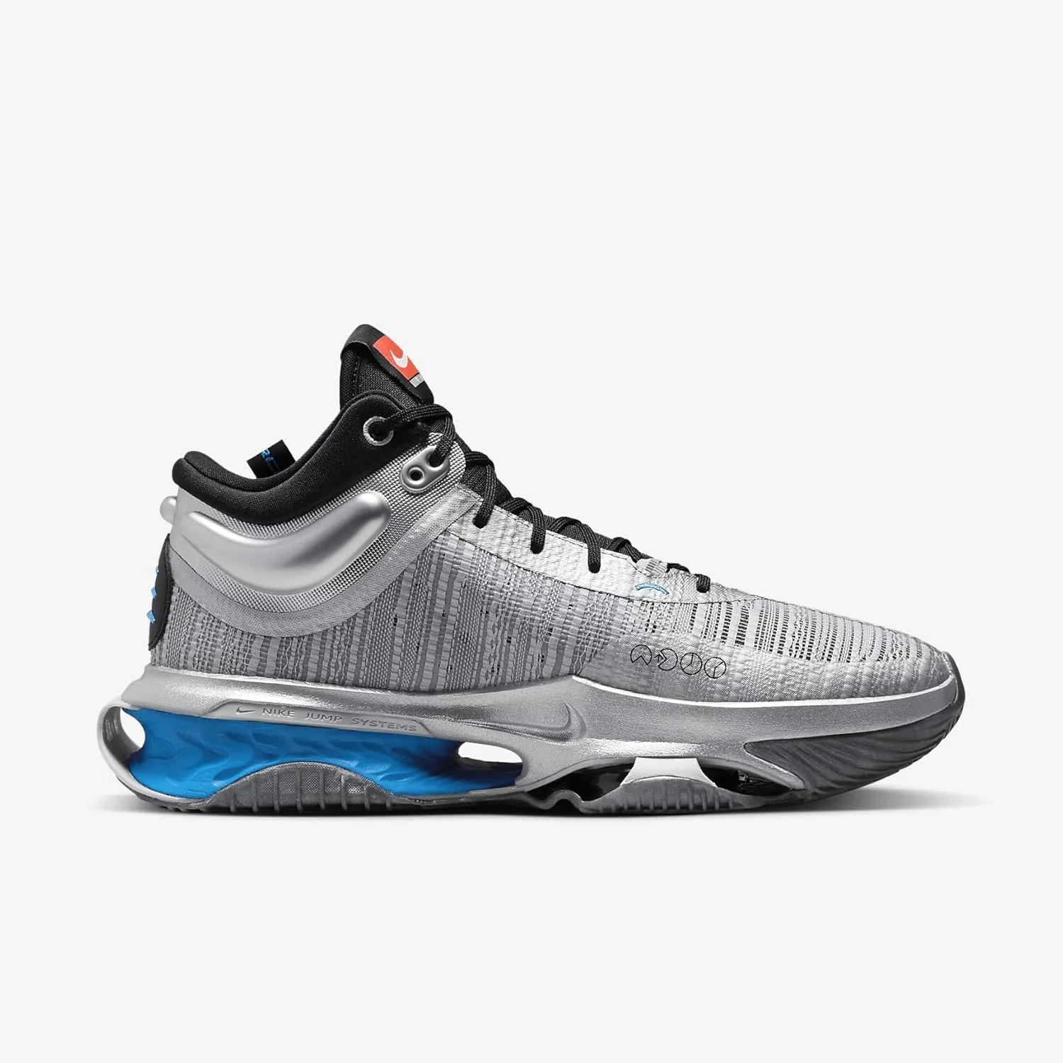 Nike G.T. Jump 2 Men's Basketball Shoes (DJ9431-002, Wolf Grey/Blue Tint/University Blue/White)