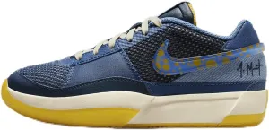 Nike Ja 1 Big Kids' Basketball Shoes (FQ7371-400, Mystic Navy/University Gold/Aegean Storm/Hyper Royal) Size 7