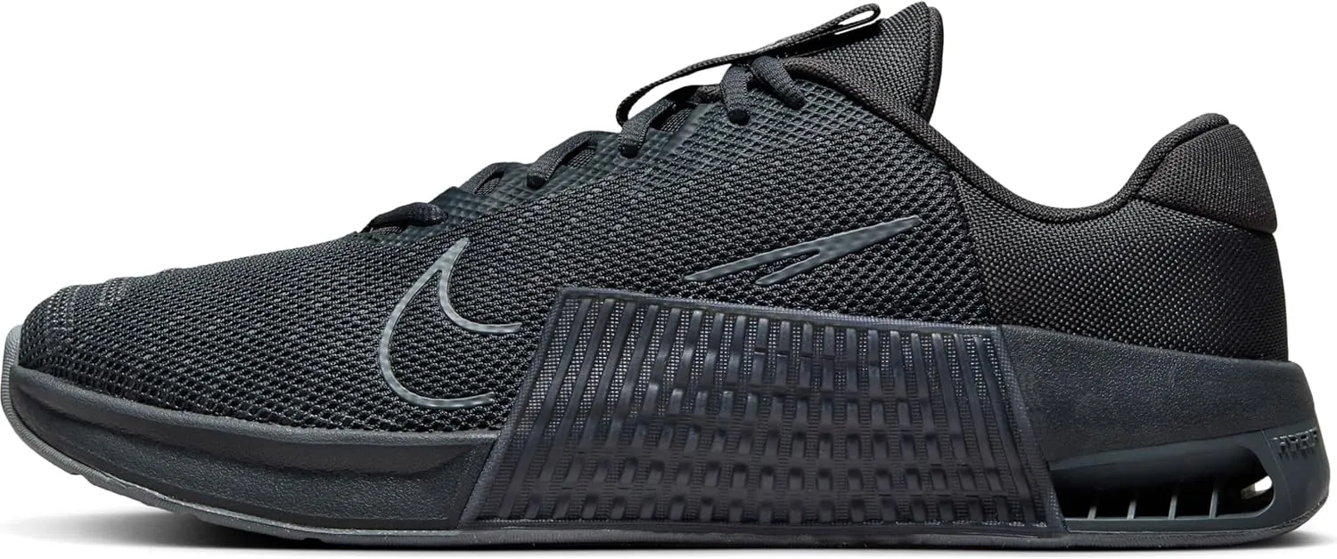 Nike Metcon 9 Men's Workout Shoes (DZ2617-014, Dark Smoke Grey/Monarch/Smoke Grey) Size 9.5