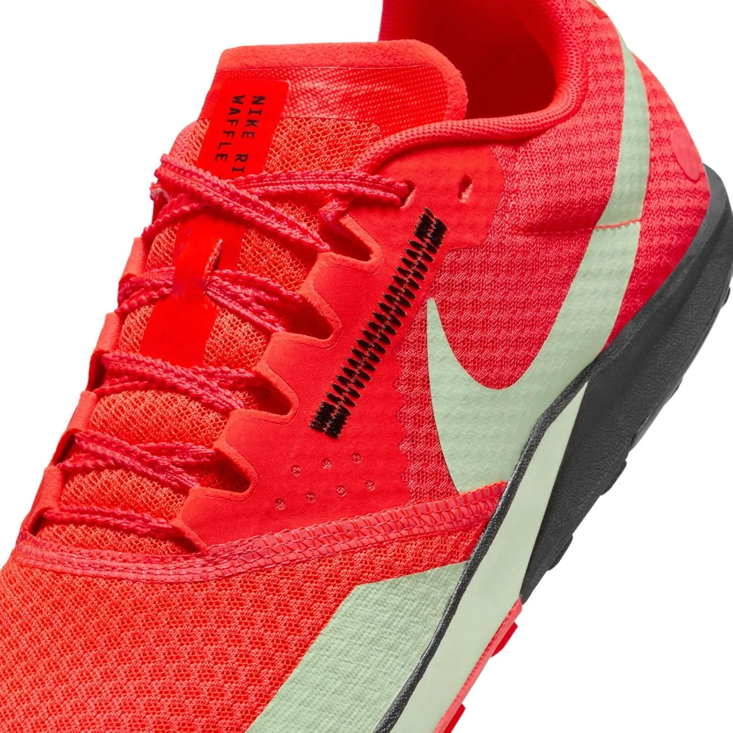 Nike Rival Waffle 6 Road and Cross-Country Racing Shoes (DX7998-100, White/Black-Pure Platinum)
