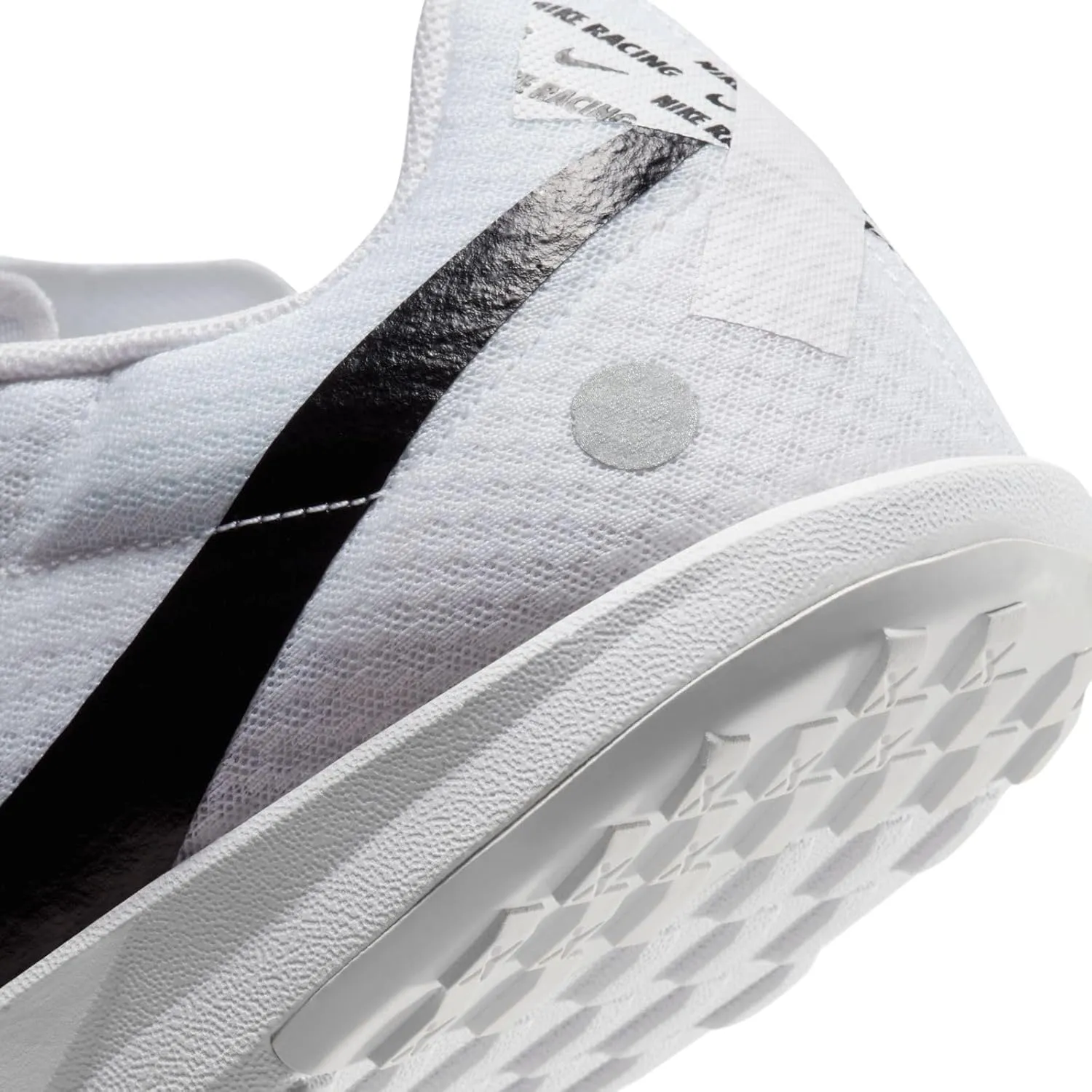 Nike Rival Waffle 6 Road and Cross-Country Racing Shoes (DX7998-100, White/Black-Pure Platinum)