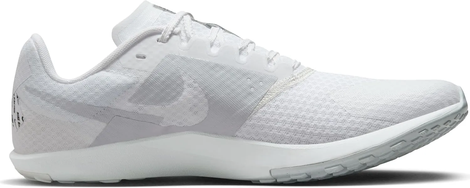 Nike Rival Waffle 6 Road and Cross-Country Racing Shoes (DX7998-100, White/Black-Pure Platinum)