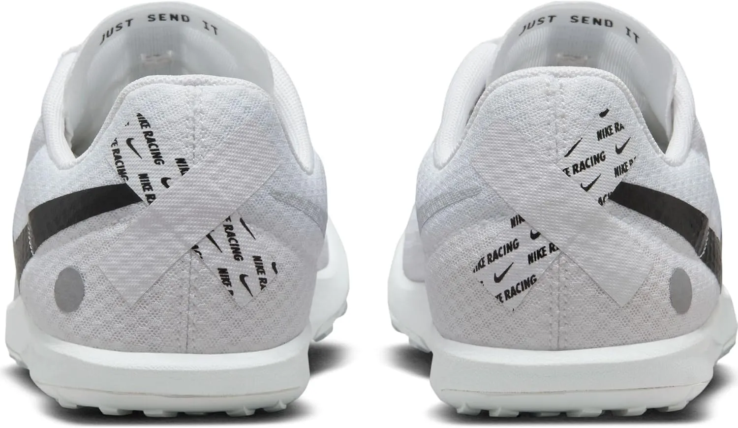 Nike Rival Waffle 6 Road and Cross-Country Racing Shoes (DX7998-100, White/Black-Pure Platinum)