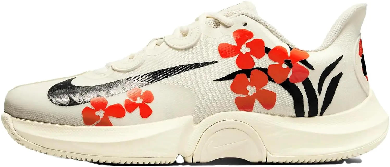 Nike (WMNS Court Air Zoom GP Turbo HC Naomi Osaka 'Coconut Milk Team Orange Black' (DZ3362-100) - Size 13
