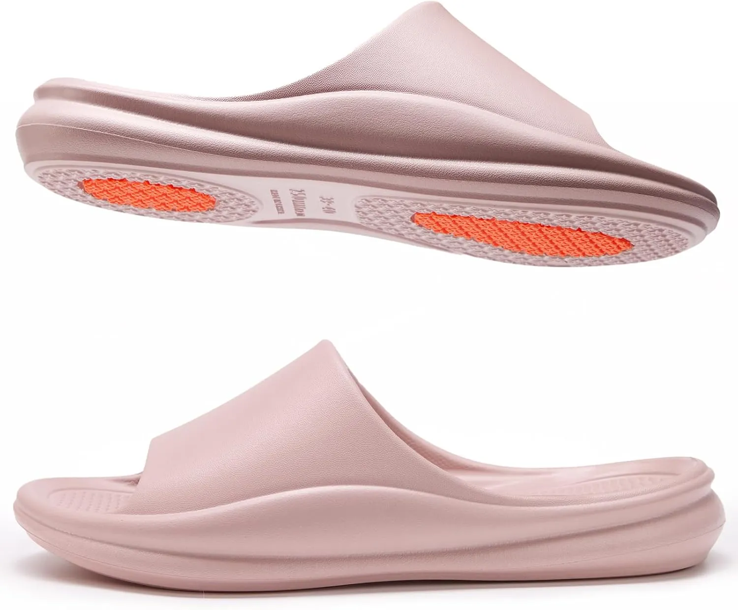 Non-Slip Shower Slippers for Men Women Cloud Slides Sandals Thick Sole House Beach Sliders Comfort Lightweight Pillow Shoes Easy to Clean Quick-Drying Pink Purple Brown Beige Khaki Grassgreen Lakegreen Black